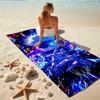 1Pc Dark Hero'S Rise Beach Towel, Quick Dry, Multi-Use for Beach Pool Gym Yoga Home Travel, Christmas, Halloween, Xmas Gift M92826
