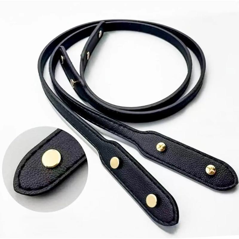 73cm New Bag Straps with Rivets PU Leather Handle Strap Detachable Shoulder Bag Strap Replacement DIY Bag Accessories