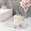 1PCS Stylish Bathroom Soap Dispenser Soap and Body Wash Dispenser Bottle Reusable Hand Pump Dispenser Clear Body Wash Bottle