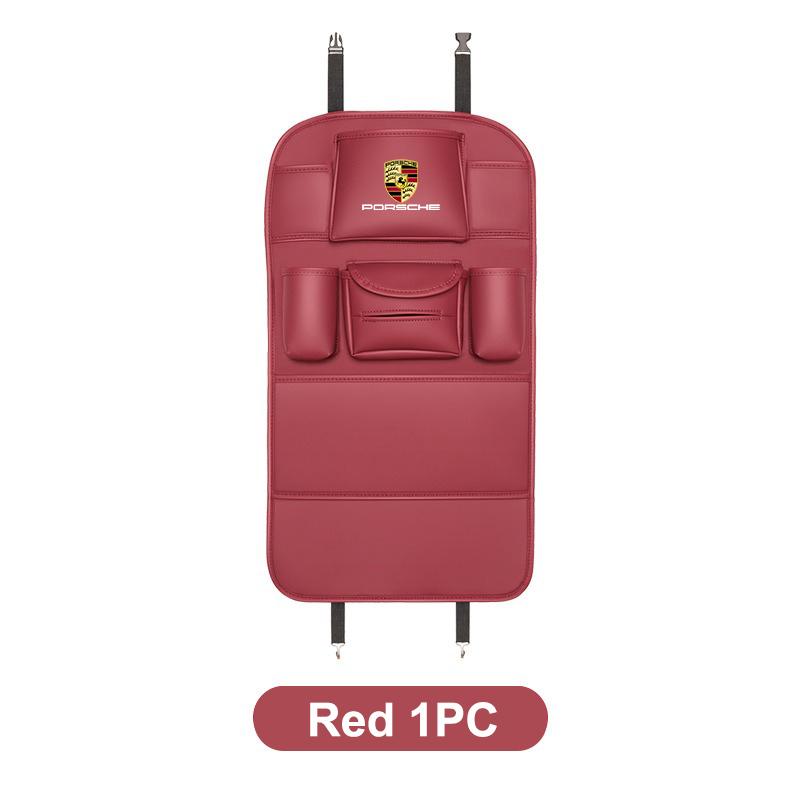 Car Organizer Back Storage Bag Anti-kick Pad For Porsche 928 Boxster Cayenne Panamera Carrera-GT 918-Spyder 968 Auto Accessories