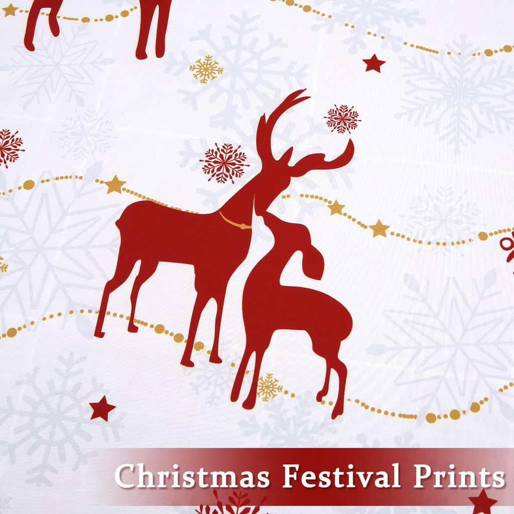 Christmas Day Large Print Quilt Cover Soft Three-Piece Bedding Kit