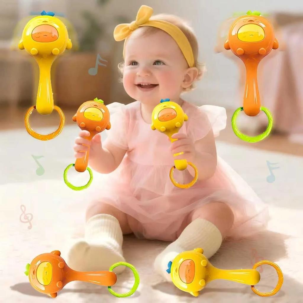 Baby Sensory Toys with Rattles - Multicolor Tactile Stimulation Toys for Motor Skills Development, Gripping & Ringing Sounds