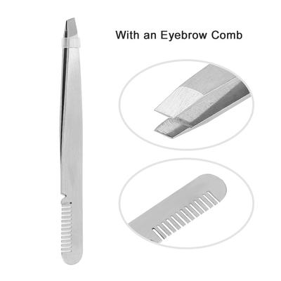 Stainless Steel Eyebrow Hair Removal Tweezer Facial Hair Removal Clips Makeup Beauty Tool