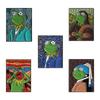 3-8pcs/set Animal Enamel Pins Custom Frog Panda Cat Goose Brooches Lapel Badges Clothes Jewelry Gift for Kids Friends