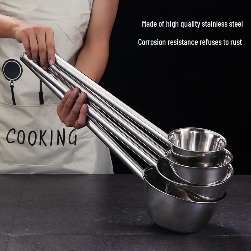 Wuhe Verdickter langer Griff Edelstahl Wasserschöpfer & Schöpfkelle