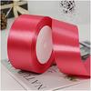 100% Polyester Single Face Satin Ribbon Roll 38 mm 1.5 Inch Custom Printed for Decoration and Wrapping