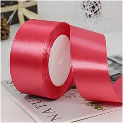 100% Polyester Single Face Satin Ribbon Roll 38 mm 1.5 Inch Custom Printed for Decoration and Wrapping