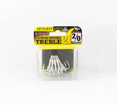 Shout 221-CS Curve Point Treble Hook Medium Gauge Size 2/0 (9685)