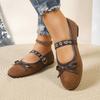 Low-cut Single Shoe, New Style, Round Toe, Flat Bottom, Women's Shoes