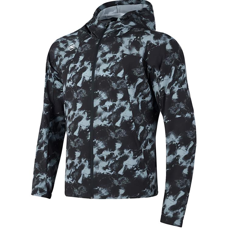 Skechers Hooded Comfortable Sports Zip Long Sleeve Jacket Men Jacket Light-Black P324M022-048M