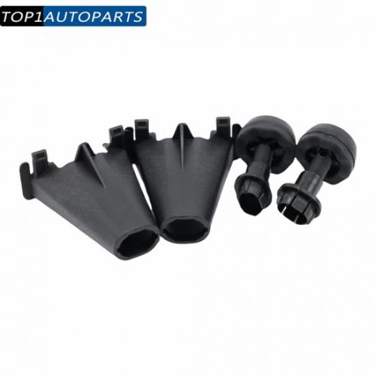 Set 2 For Ford Focus Escape Edge CMax Hood Stop Cushion Rubber Bumper & Holder
