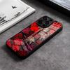 Červený pavoučí lilie Květ pekla Obal na telefon Pro IPhone 17 15 Pro Max 12 16 14 Plus 11 13 Pro X XR XS 7 8 Plus SE Skleněný kryt