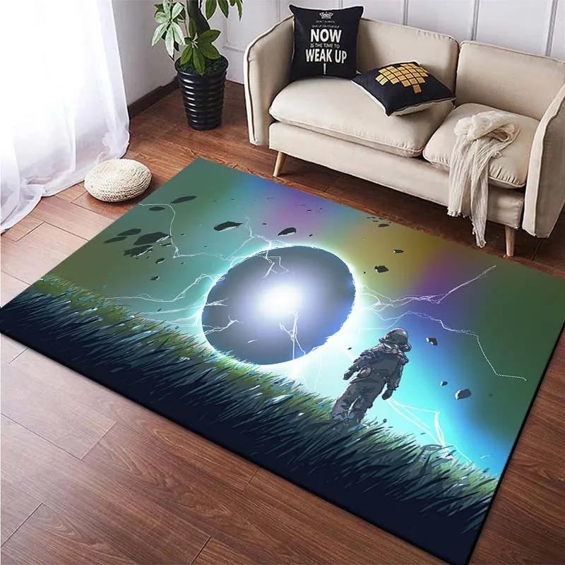 Cartoon Landscape Pattern Floor Mats Door Decoration Home Living Room Floor Mats