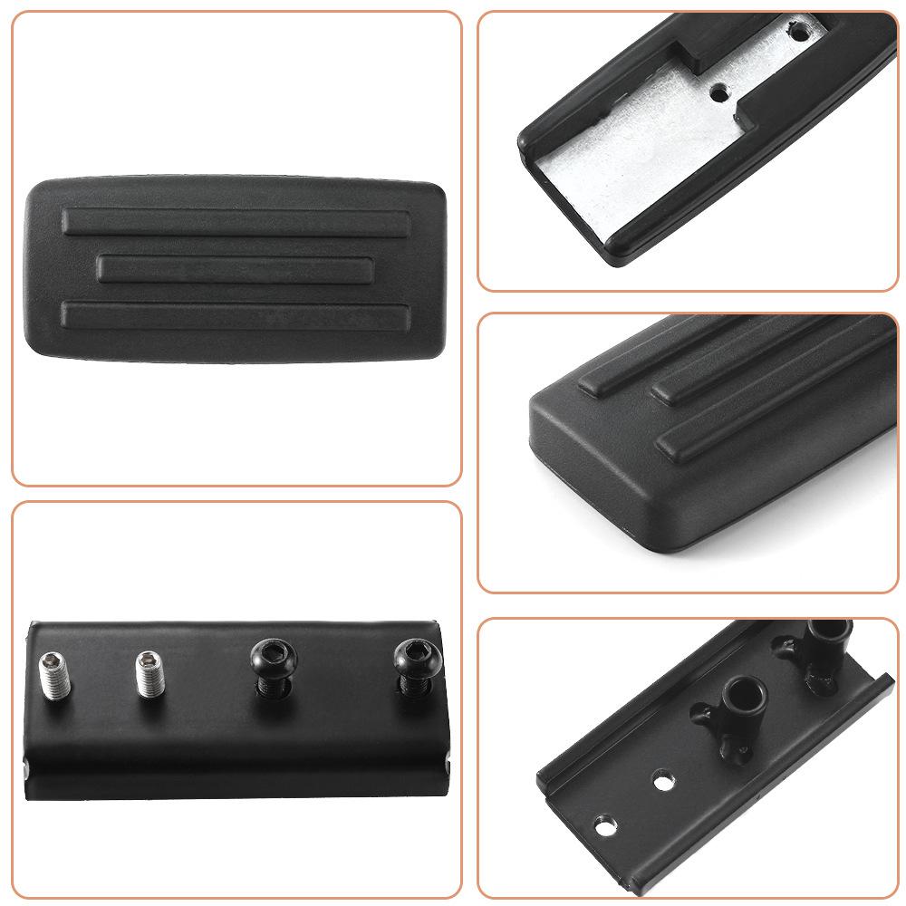 Black Larger Brake Pedal for Can Am Ryker, Extended Brake Foot Rest Peg Pedal Footboards for Can-Am Ryker 600 900 Sport & Ryker-