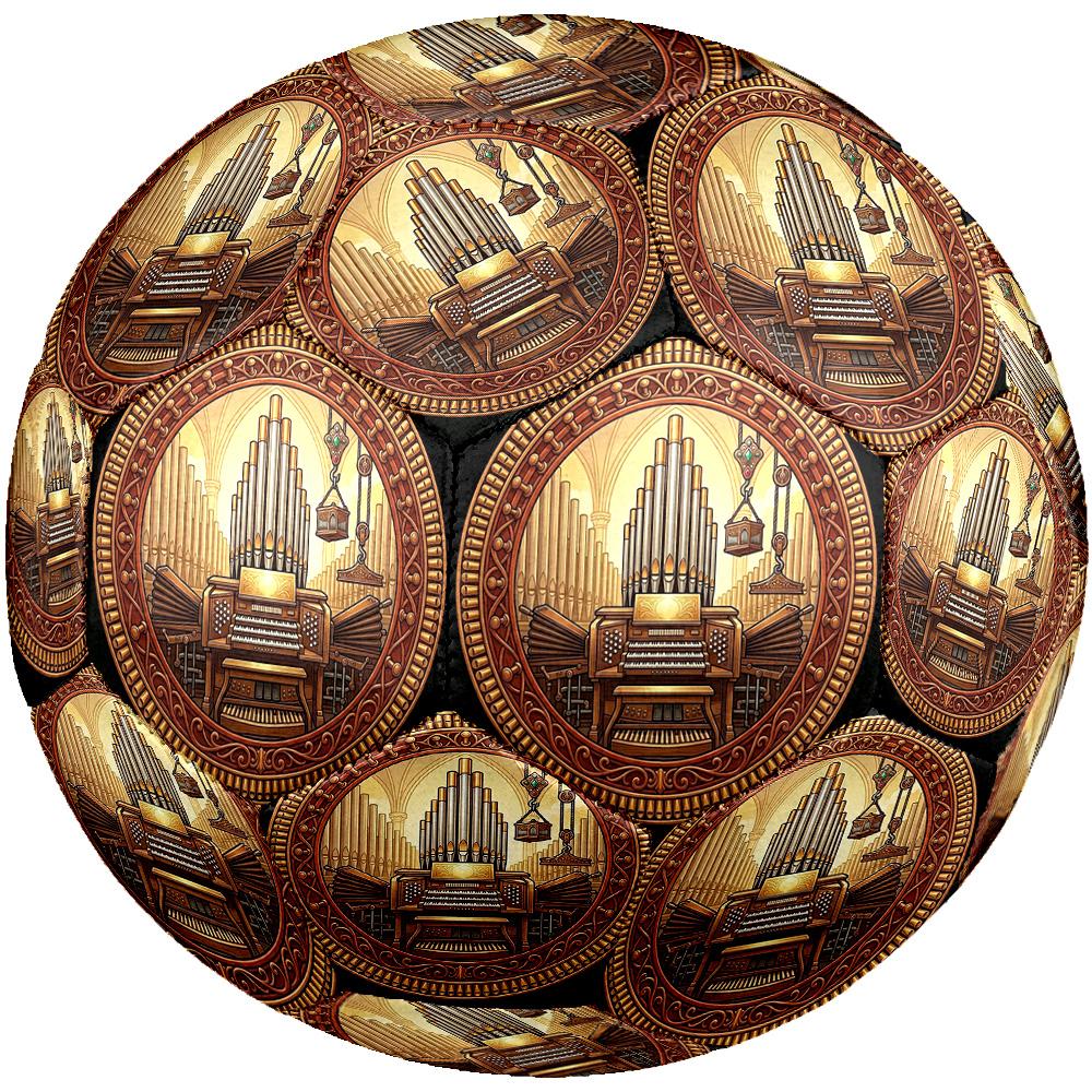 Golden Organ Symphony Round Football Size 5 Adult Ball Suitable for Training Matches and Outdoor Team.