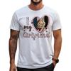 Individuelles Vintage Rap-Shirt mit Bild der Freundin - Einzigartiges Herren-Grafik-T-Shirt für personalisierten Stil