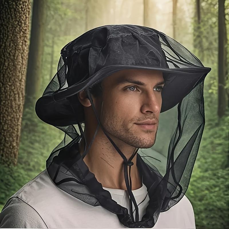 Quick-Dry Mosquito & Bee Repellent Fishing Hat | Adjustable Sunshade & Protection Cap | Breathable Outdoor Adventure Gear for Camping