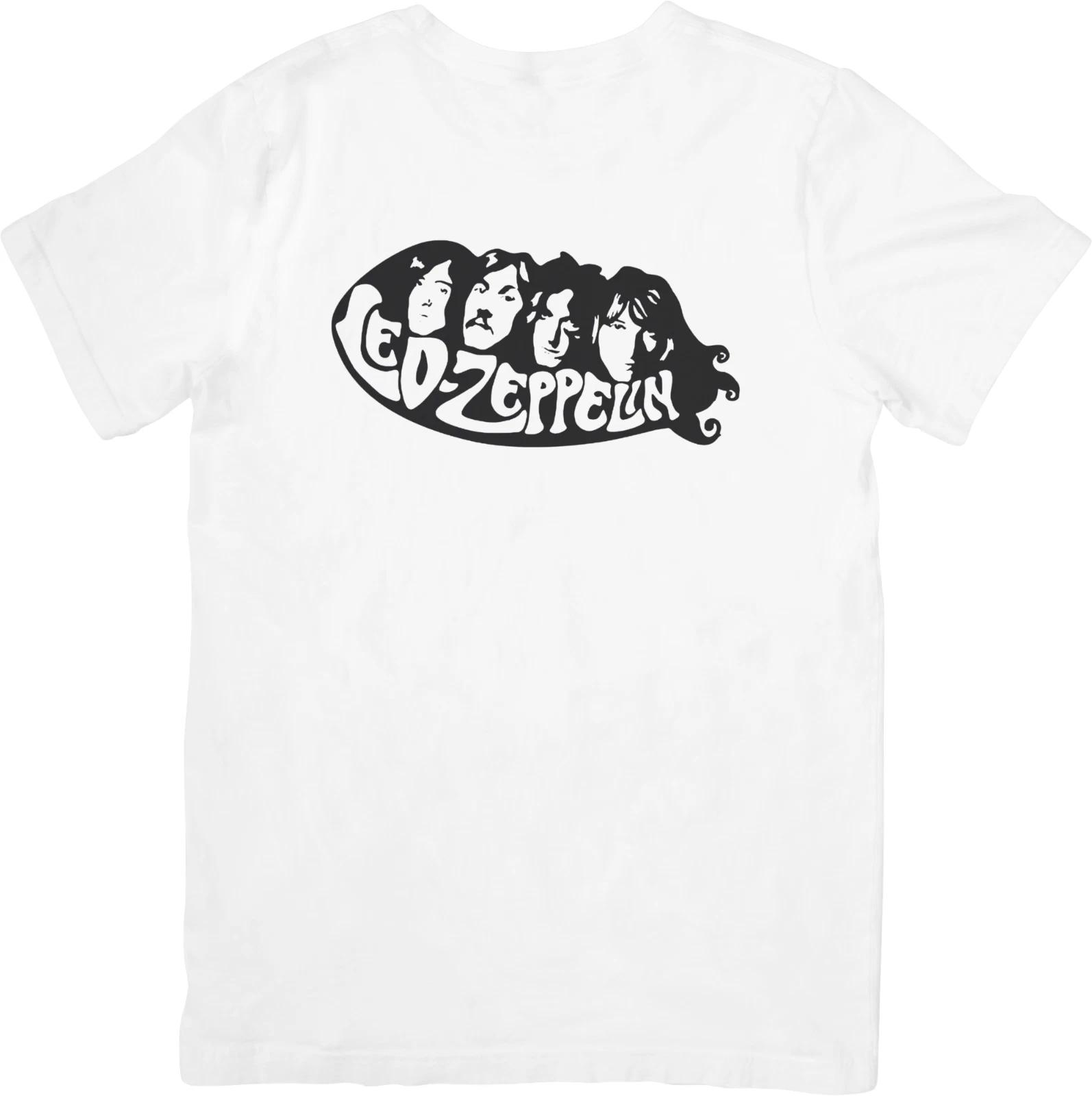 

Led Zeppelin Музыка Подходит для Мужчин и Женщин Качественная Хлопковая Футболка Белая. M
