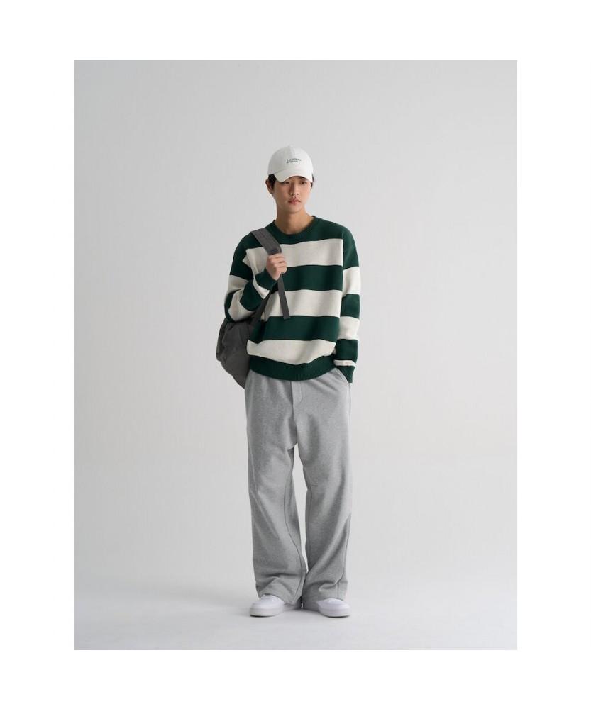 8SECONDS Bold Stripe Knit Pullover Green