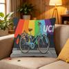 Federa per cuscino arte ciclismo mountain bike federa per cuscino divano decorazione stanza casa regalo per bambini