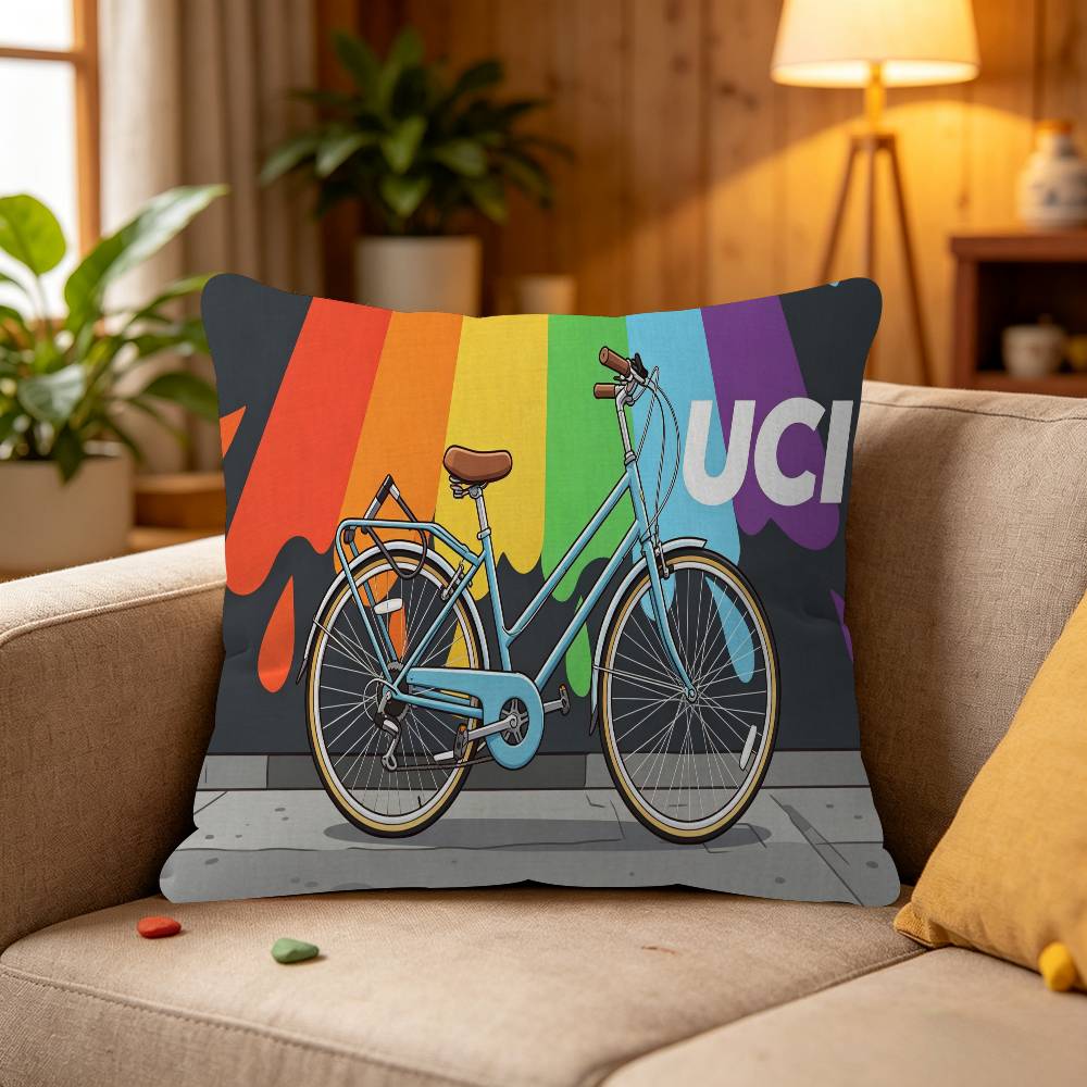 Federa per cuscino arte ciclismo mountain bike federa per cuscino divano decorazione stanza casa regalo per bambini