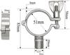 1/2" BSP Male X Fit 1/2" 3/4" 1" -12" Inch 12.7-305mm Tube OD 304 Stainless Steel Pipe Support Clamp Hanger Bracket Sanitary