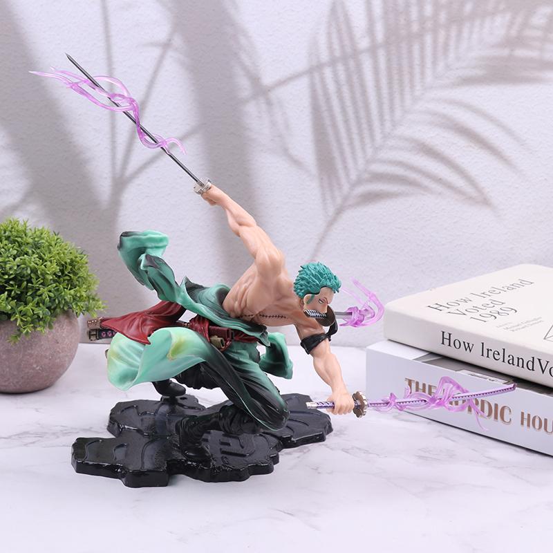 1Pcs Kid Toy Anime Figure Gk Roronoa Zoro Three-Blade Sa-Maximum Manga Anime Statue Action Figure Collection Model
