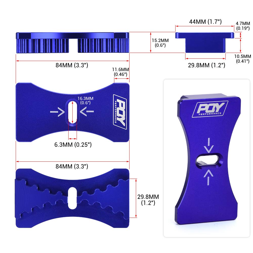 PQYRACING Blue Cam Gear Lock/Timing Belt Mounting Tool for Mitsubishi Eclipse DSM 4G63 EVO
