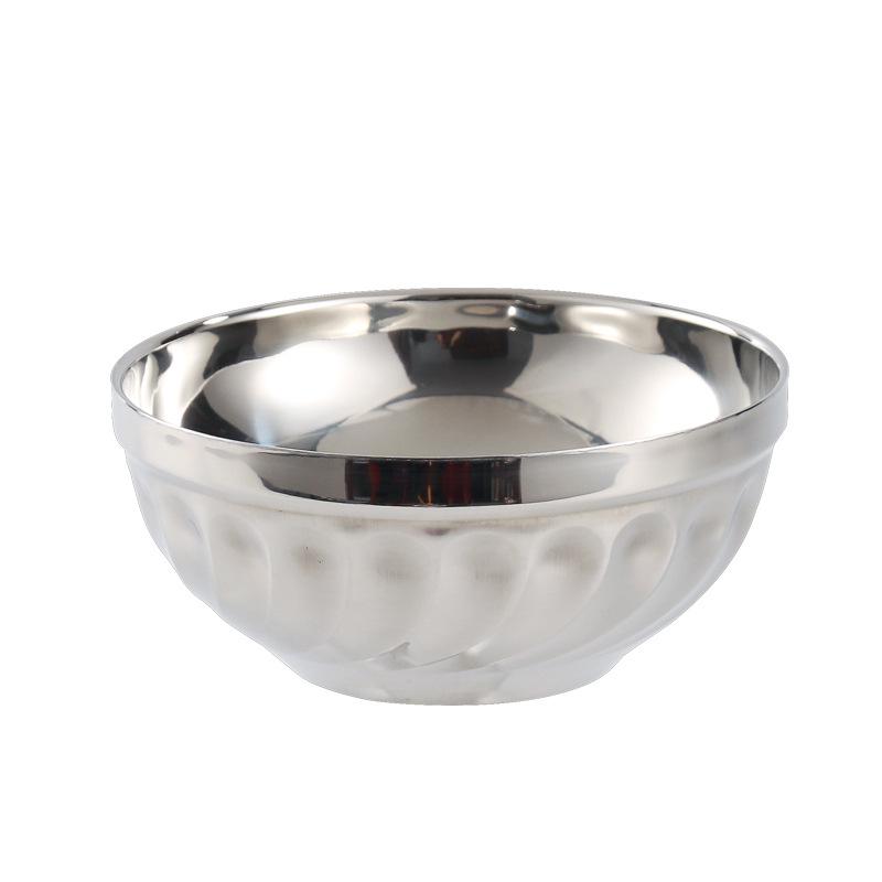 304 Stainless Steel Double-Layer Insulated Bowl for Kindergarten and Commercial Use 11.5 cm