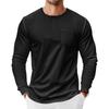 Mens Long Sleeve Henley Shirt Loose Fit Pocket Tee For Spring Autumn