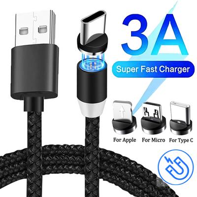 Magnetic USB Cable Fast Charging Type-C Cable Magnet Charger Data Charge Micro USB Cable Mobile Phone USB Cord for IPhone