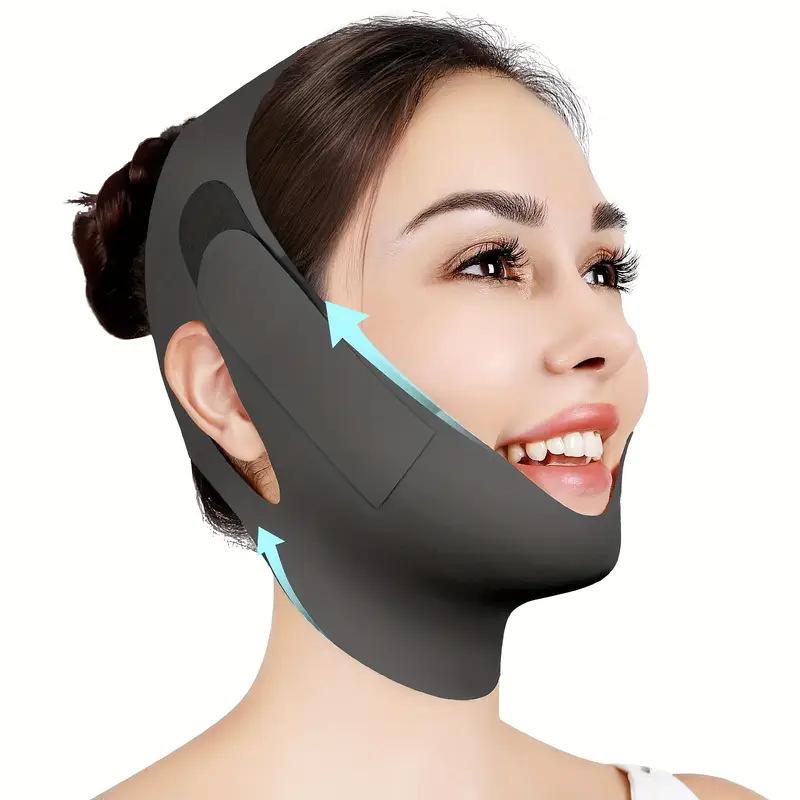 

Adjustable Chin Strap V-Shaped Sleeping Mask, Face Slimming Strap, Black frosted bag чёрный
