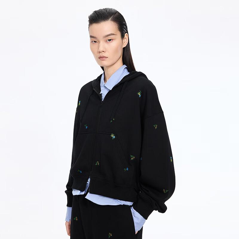 JNBY 2026 Spring Hooded Zipper Sweatshirt