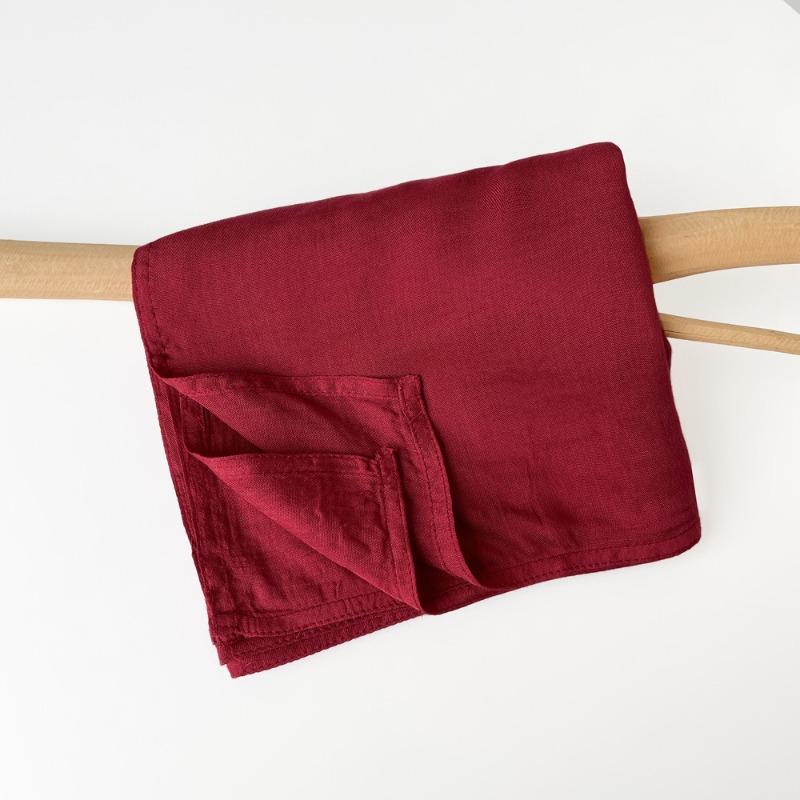 Summer cotton and linen scarf solid color simple sunscreen shawl women's high-end silk scarf yarn headscarf