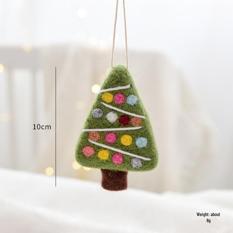 NUCHI Wool Felt Snowman Pendant Christmas Tree Ornament
