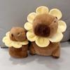 Flower Sun Cute Capybara Plush Toy Cartoon Girl Children Birthday Gift Holiday