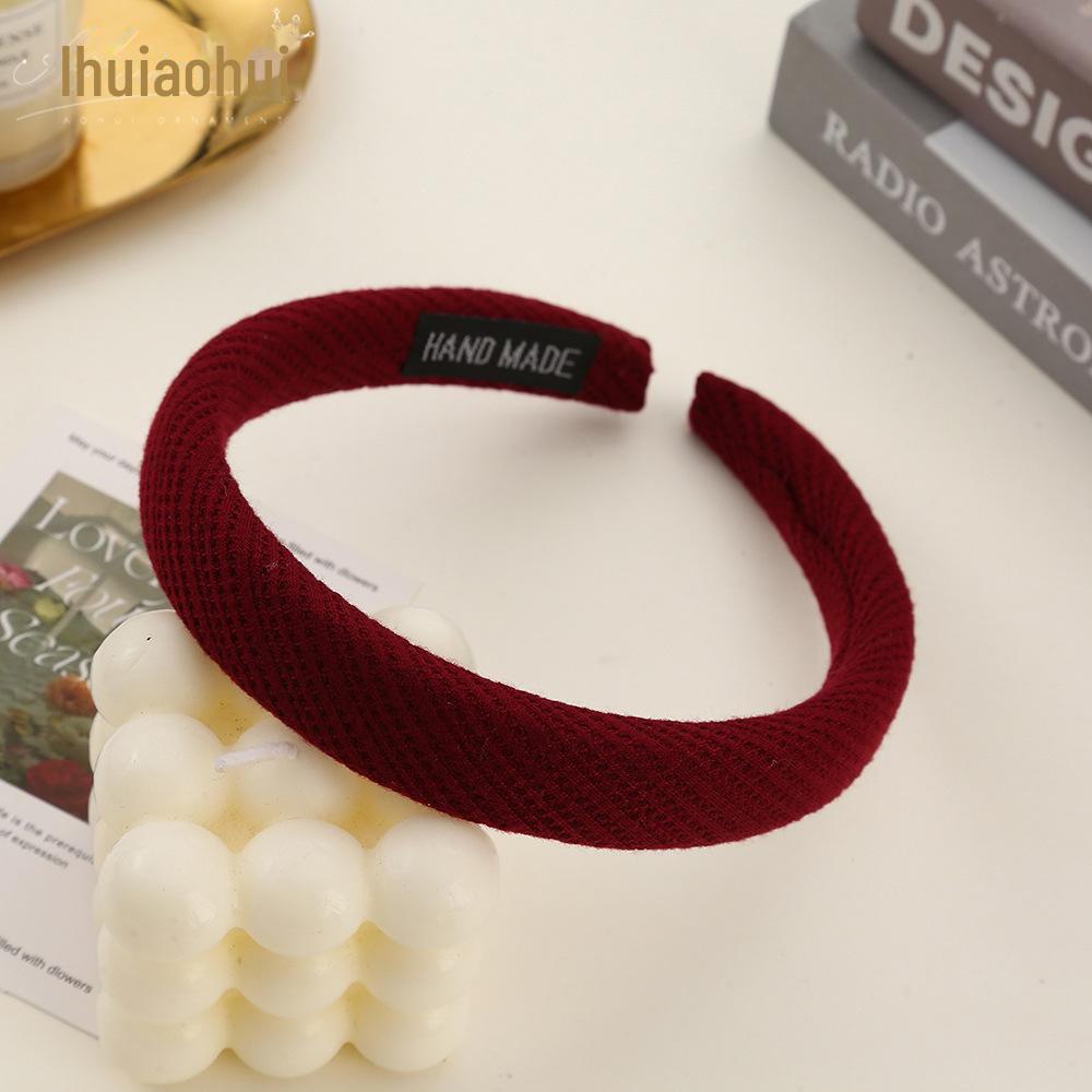Korean Style Wide Brim Headband: Summer Solid Color Hair Accessory for Women