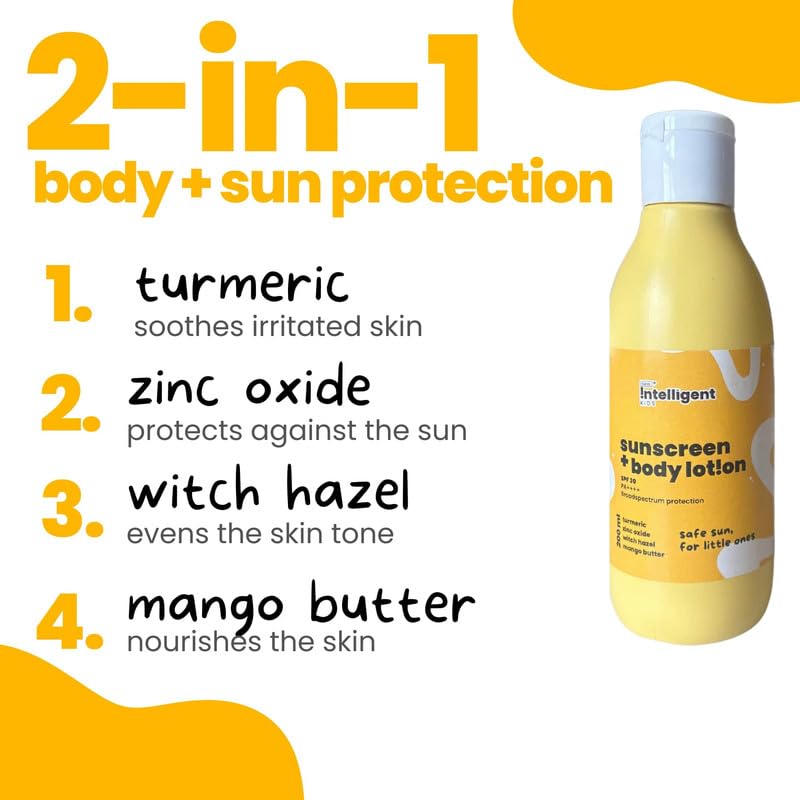 Tuco Kids Combo Pack - Sunscreen + Body Lotion with SPF 30 (100ml x 2), NailPolish (20ml x 2), Kajal (2, No) for Ages 3+, Paraben & Sulphate Free