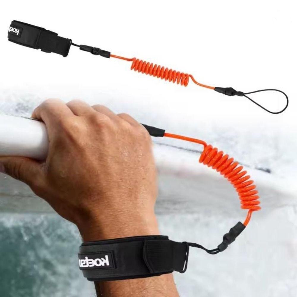 Elastic Stretchable TPU Strong Cord 6 Colors SUP Paddle Board Leg Rope for Training Exercise