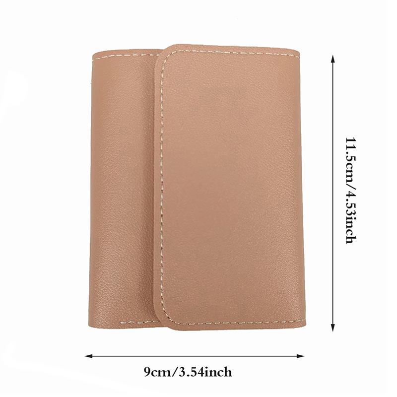 

Кошельки из искусственной кожи, складные многофункциональные держатели для кредитных карт, сумки с застежкой света кофе