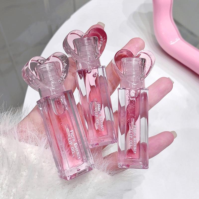 2 ks/Sada Sada péče o rty Hydratační Redukuje suchost Vrásky Transparentní Tónovaný Zrcátko DUDU Olej na rty Maska na rty Dívčí Rtěnka Podklad pod make-up