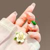 Gardenia Flower Anti-glare Brooch for Women High-end Pin Anti-glare Clasp High-end Clothing Corsage