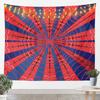 Spider Web Tapestry, HD Print with Red & Blue Web Pattern & Black Spider, Wall Decor for Bedroom, Cool Bohemian Style