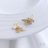 Copper-Plated 14K Gold Butterfly Dragonfly Zircon Pendant for DIY Jewelry & Hairpin Charms