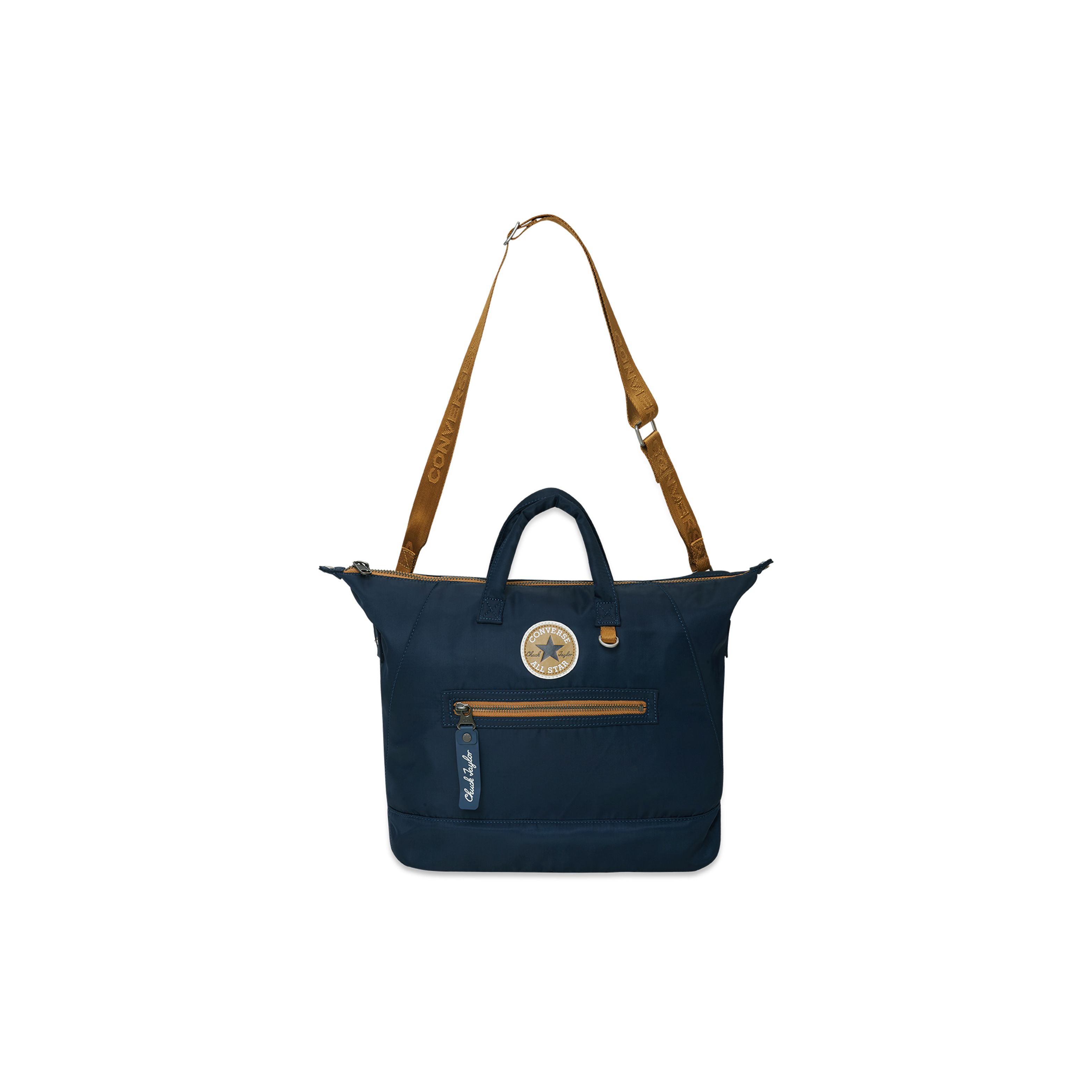 Converse Med Tote Star Patch Crossbody Fabric Tote Shopping Bag Handheld Shoulder Bag Unisex tote Indigo 10025168-A01 Indigo
