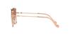Coach Sunglasses HC7139BD Rose Gold with Pink Gradient Size 58 Glitter/Pink Lenses,