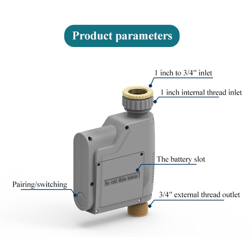 2.4GHz WiFi Sprinkler Timer - Remote Control Smart Water Timer for Garden Hose Automatic Irrigation