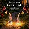 Weatherproof Metal Animal Statue Solar Flamingo Watering Can Light, Powered LED Garden Waterproof String Lights Pathway Light with Stake for