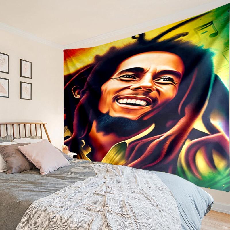 Bob Music Vibrant Art Tapestry, Unique Design Tapestry, Wall Decor for Bedroom,Livingroom, Playroom,Heartwarming Fan Holiday Gifts