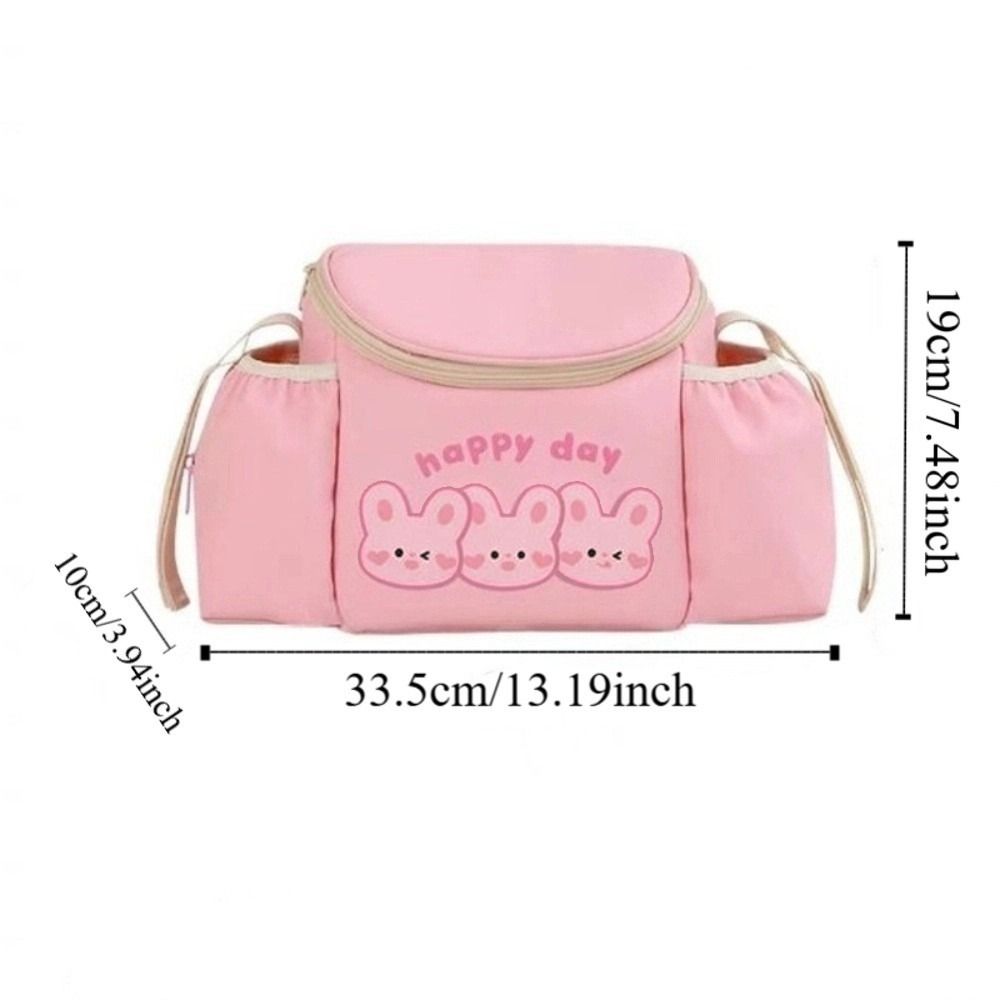 PU Leather Bicycle Handlebar Bag Large Capacity Riding Front Handle Hanging Bag Stroller